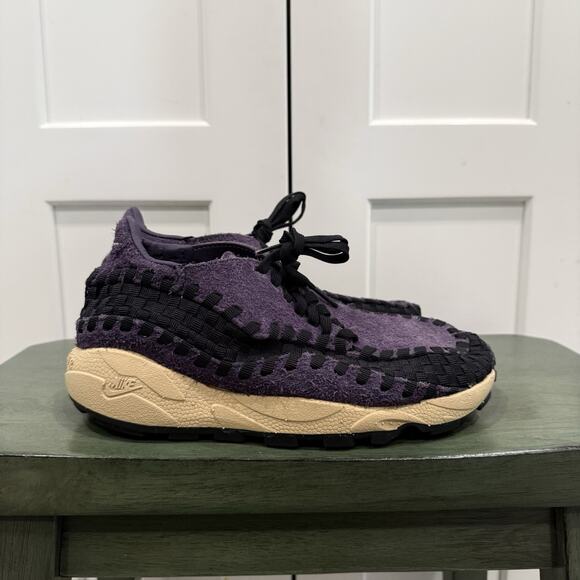 New Nike Air Footscape Woven Purple Size 6.5 FZ2615-500 - Picture 2 of 5